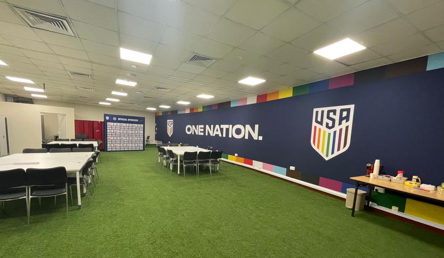 U.S. Men's Soccer Team Virtue Signals by Replacing Stripes on Team Crest  with Pride Flag