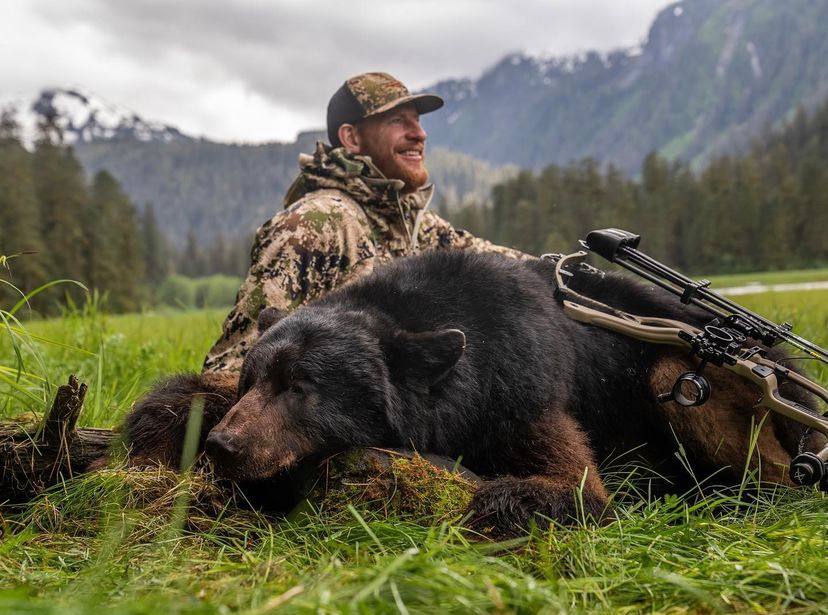 NFL quarterback Carson Wentz hunts down black bear in Alaska: 'Bucket list  opportunity'