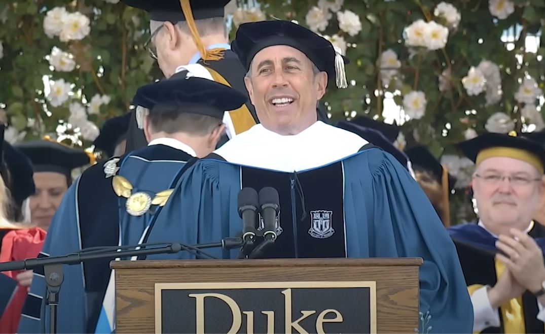 Pro-Palestinian students staged a walkout during Duke University’s graduation ceremony on Sunday while comedian Jerry Seinfeld was delivering his commencement speech. The walkout was part of ongoing pro-Palestinian protests on campus, with students expressing dissent against Seinfeld, a Jewish comedian and vocal supporter of Israel in its conflict with Hamas.